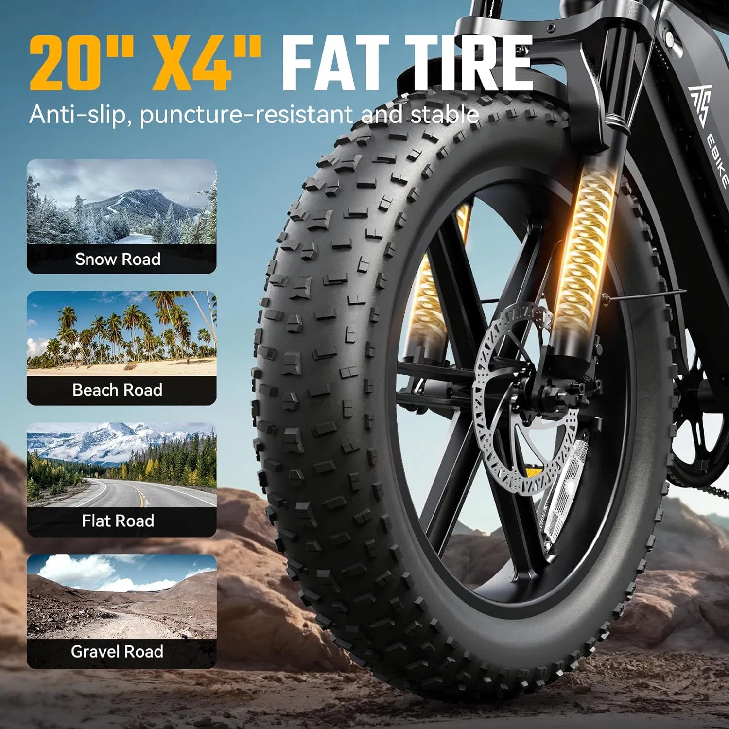 16 Inch 48V 20ah Fat Tire Electric Bike for Kids &amp; Teens 500W/750W Motor Full Suspension off-Road E-Bike