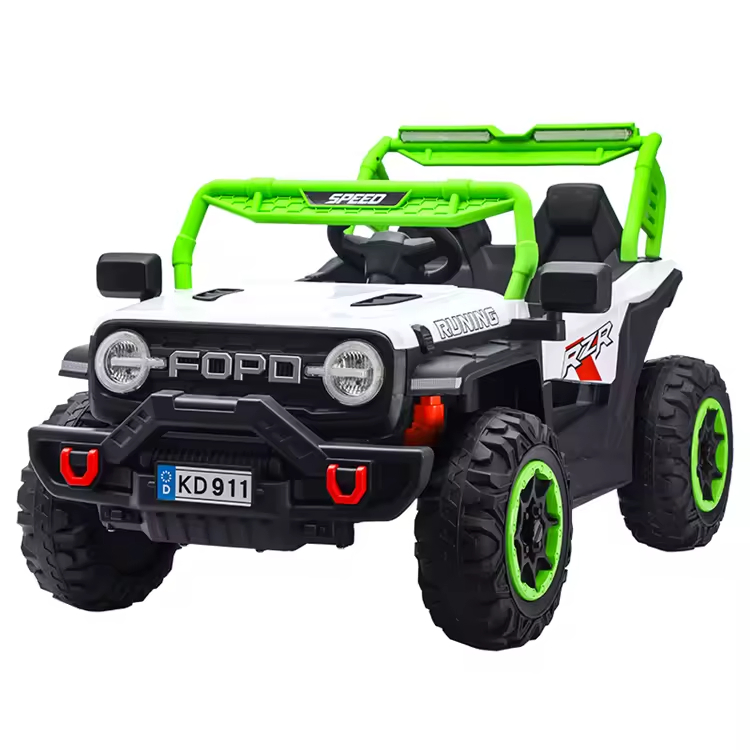 Four-Wheel Drive Electric Ride on Car Toy for Kids Plastic for Boys and Girls