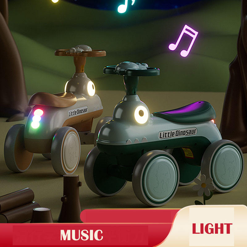 China Made Cheap Baby Toys Children Toy Kids Ride-on Car Small Slide Toy Car with Music and Light