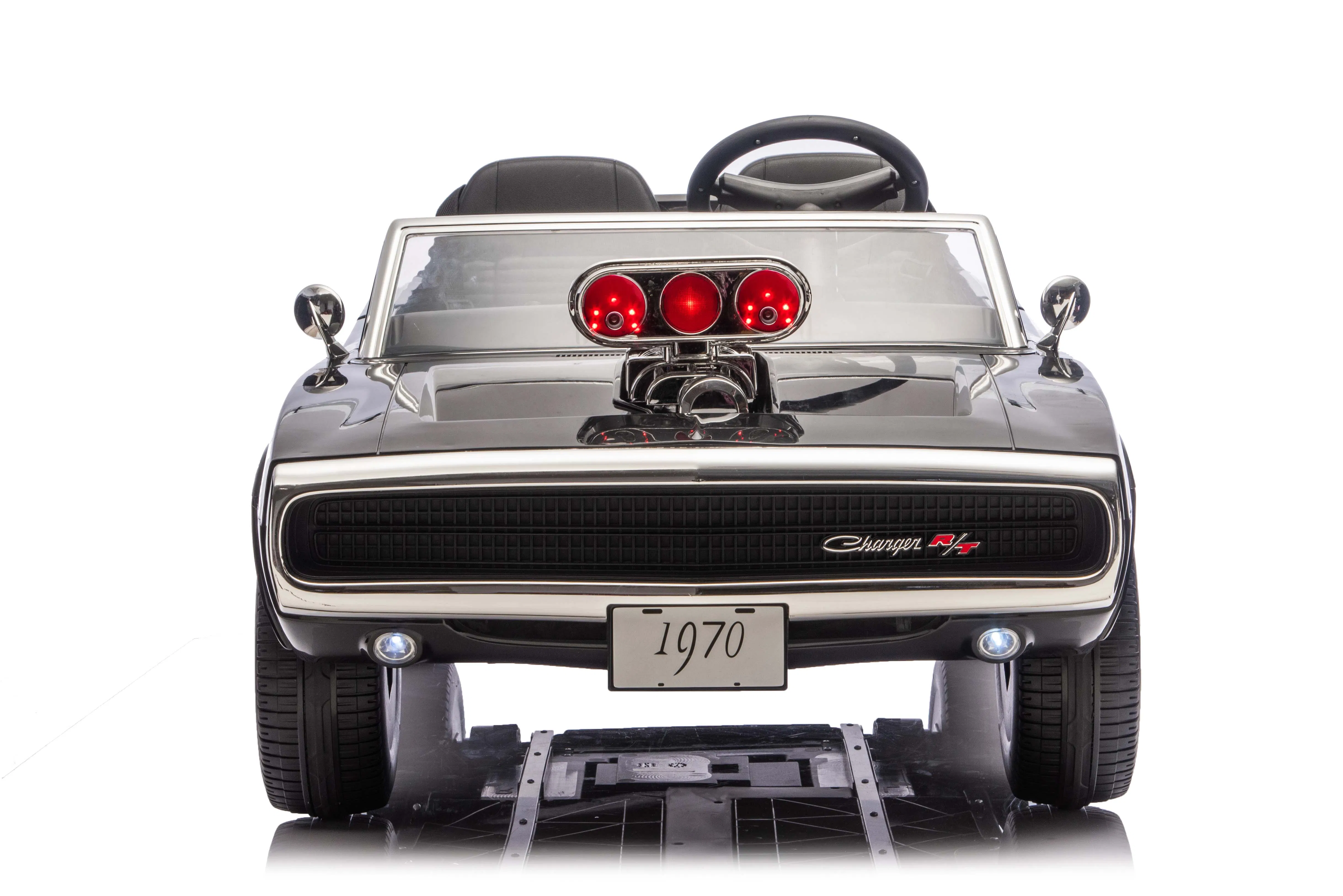 Licensed Vintage Kids Car with Bluetooth and Dual Drive Options