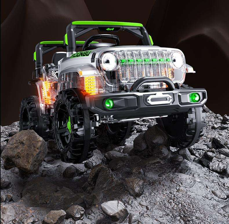 Kids Electric off-Road Four-Wheel Drive Vehicle Motorcycle for Ages 2-8 Boys Girls Rechargeable Battery Toy Car for Children