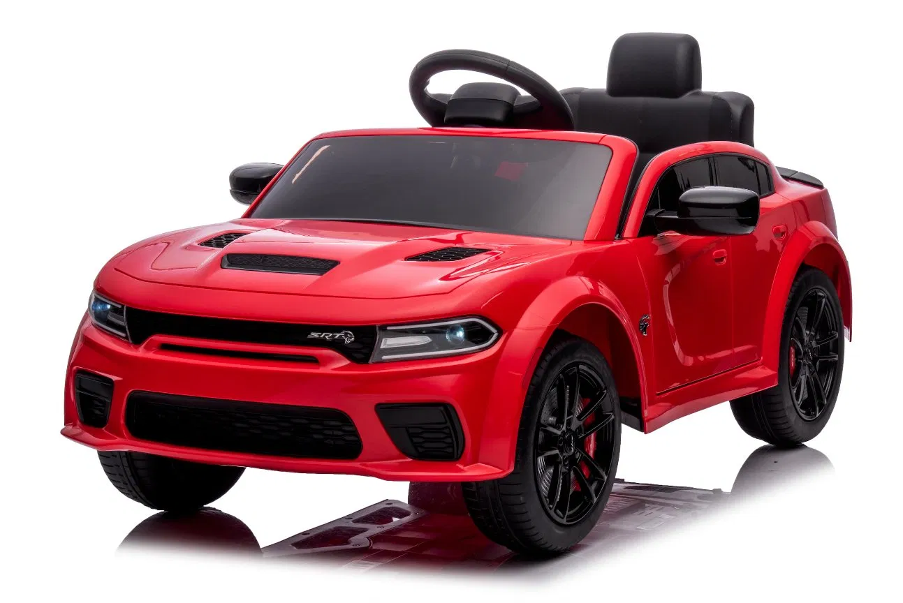 12V Licensed Dodge Charger Srt Hellcat Battery Powered Ride on Cars with Remote Control for Kids