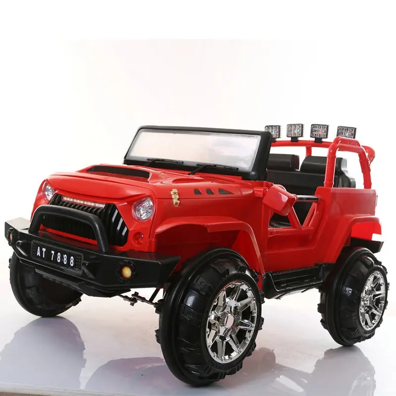 2 Seats 4WD Luxury 24V Kids Electric Car Rubber Wheels Leather Seat and RC Children Electric Car Electric Car Kids 24V Children