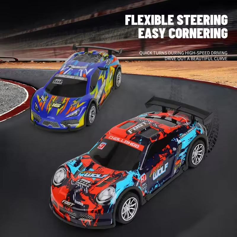 Fast Racing Car Toy RC Drift Car with LED Lights Remote Control High Speed Drifting Radio Control Racing Vehicle for Kids