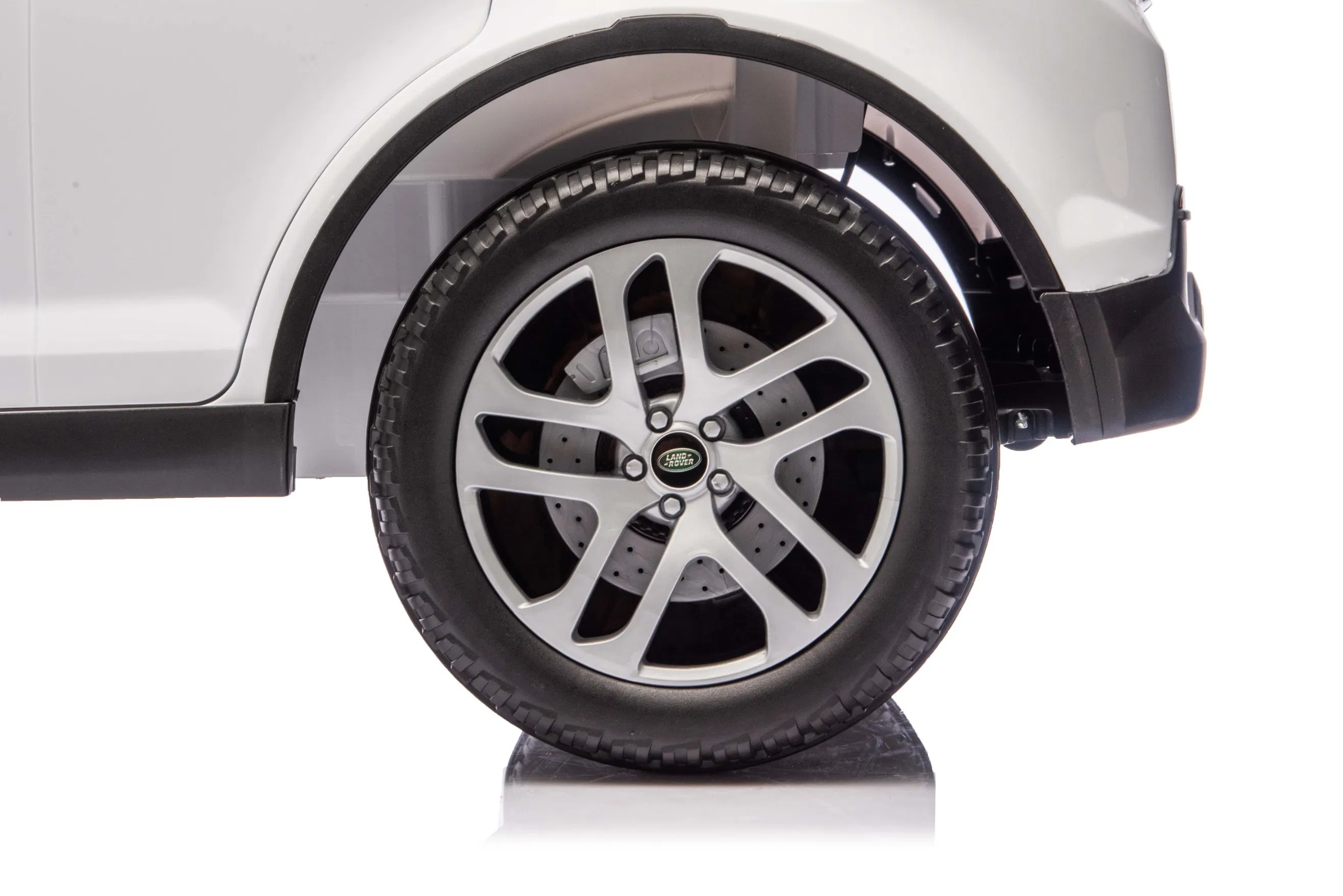 Premium Range Rover Licensed Electric Car for Kids with LED Lights &amp; Safety Belt-White