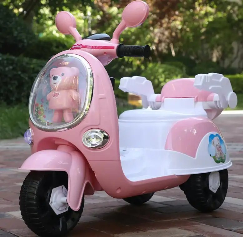 Wholesale Cheap Price Dog Image Battery Powered 3 Wheels Kids Ride Remote Control Electric Car MP3 Music Player Durable