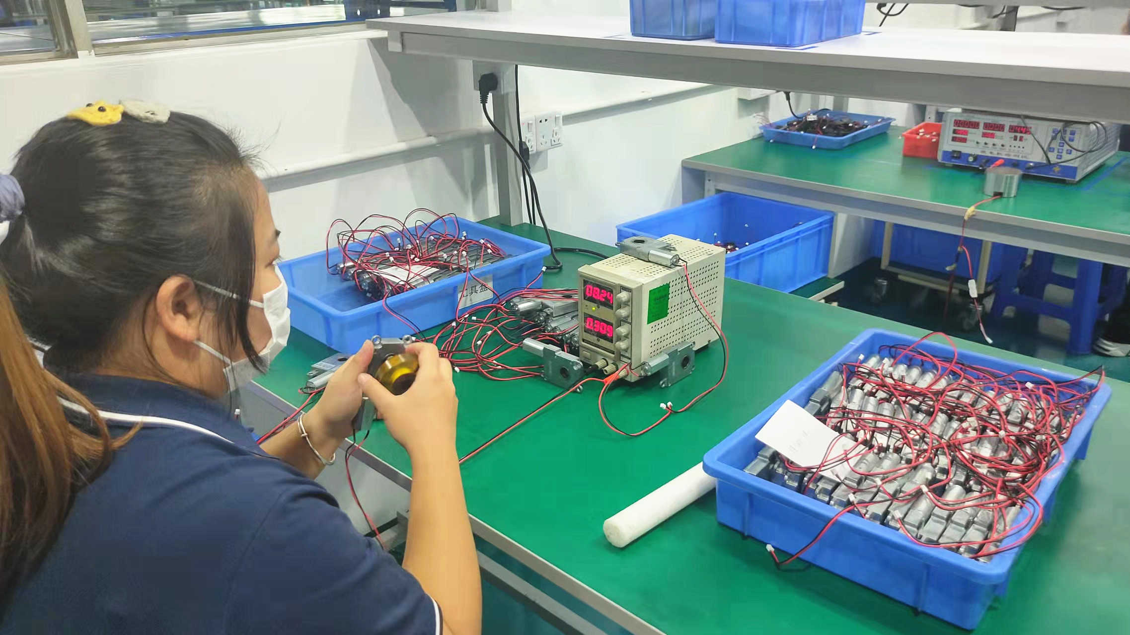 QC Checking process at WICCA Motor quality control laboratory