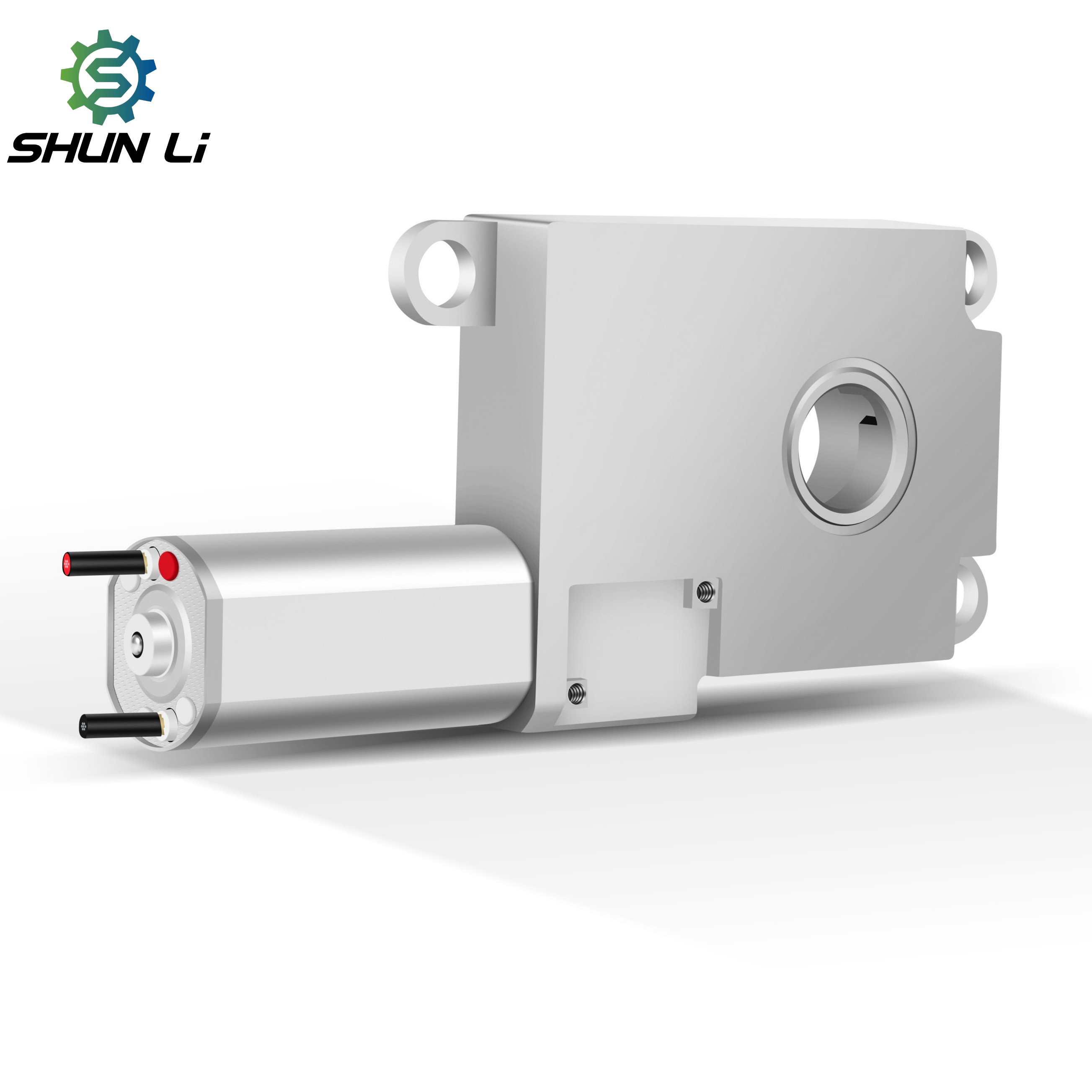 Shunli Dc Gear Motor 3V 6V 12V 1.4-1.6A 90RPM 79RPM 3KG.CM 8V Smart Lock Fingerprint Lock DC Deceleration Motor Mini Motor Lock