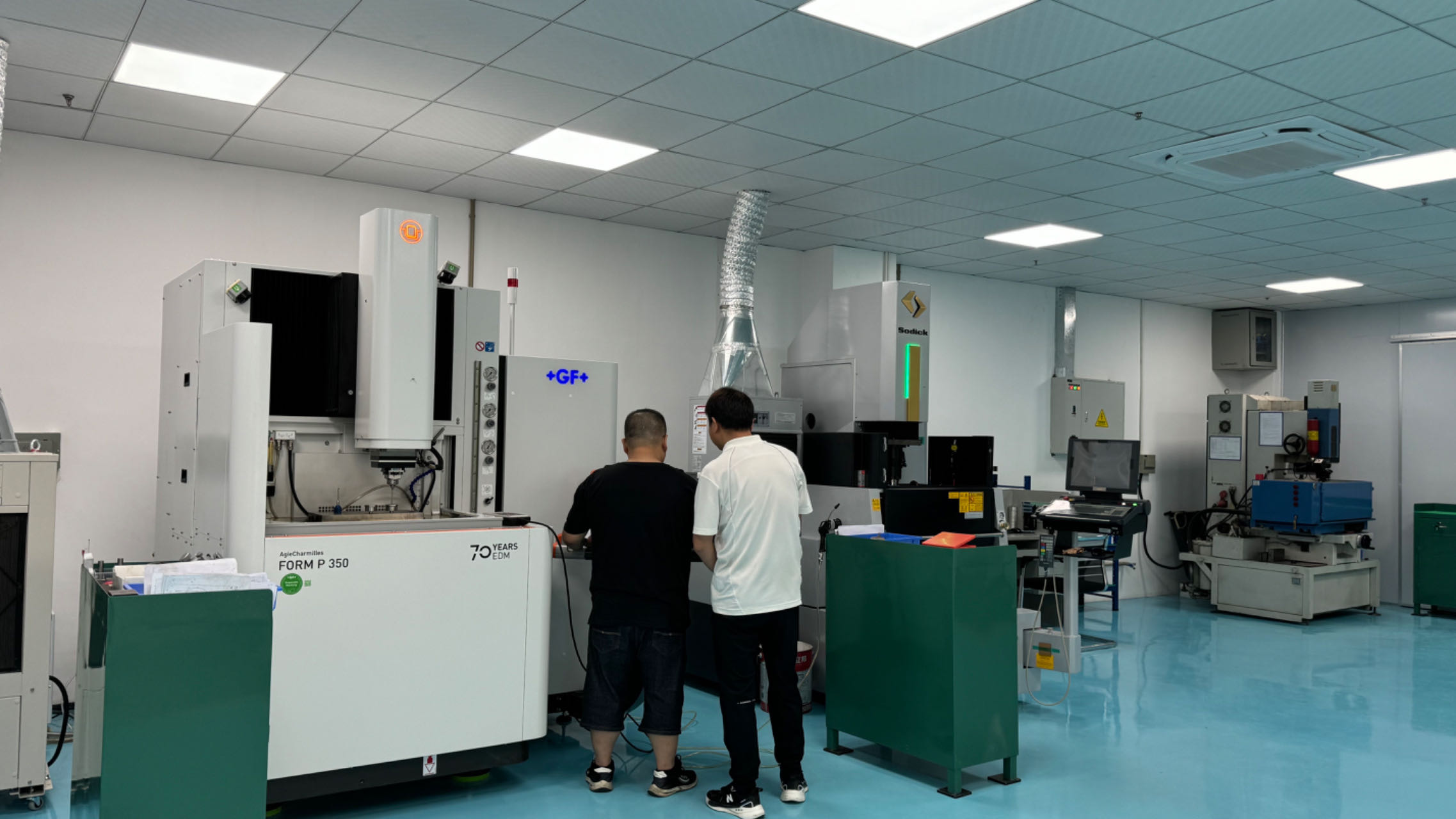 WICCA Motor factory interior showing precision motor manufacturing equipment