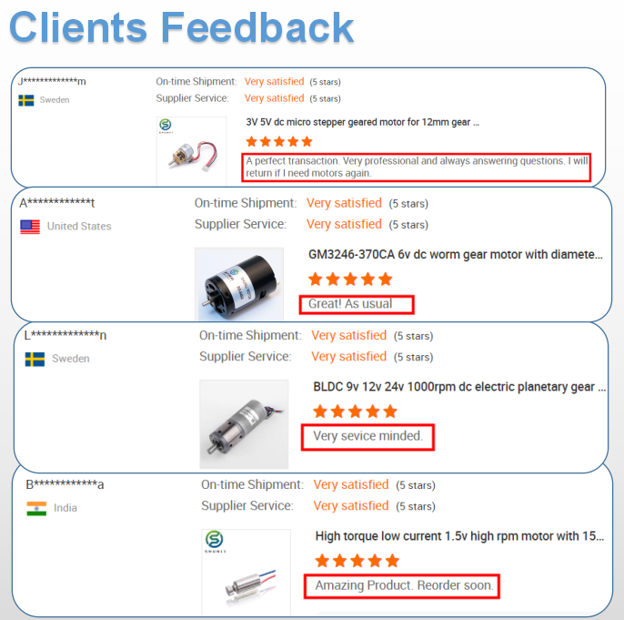 Customer Evaluation Feedback