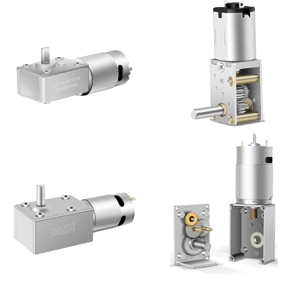 Shunli Customizable 0.1A 24V Dc Motor Worm Gearbox 9V 12V Motor With Worm Gear Motor for Vending Machine