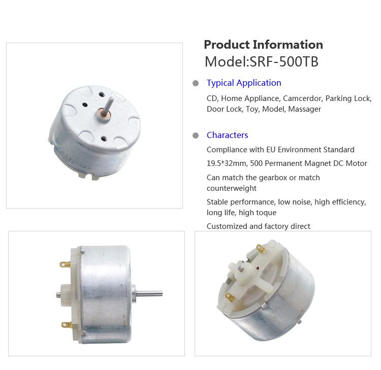 RF-500TB 300TB Micro Round 32mm Diameter Mini DC Motor 3V 5V 12V 24V 8600RPM for Bell Fragrance Mixer CD DVD VCR Player