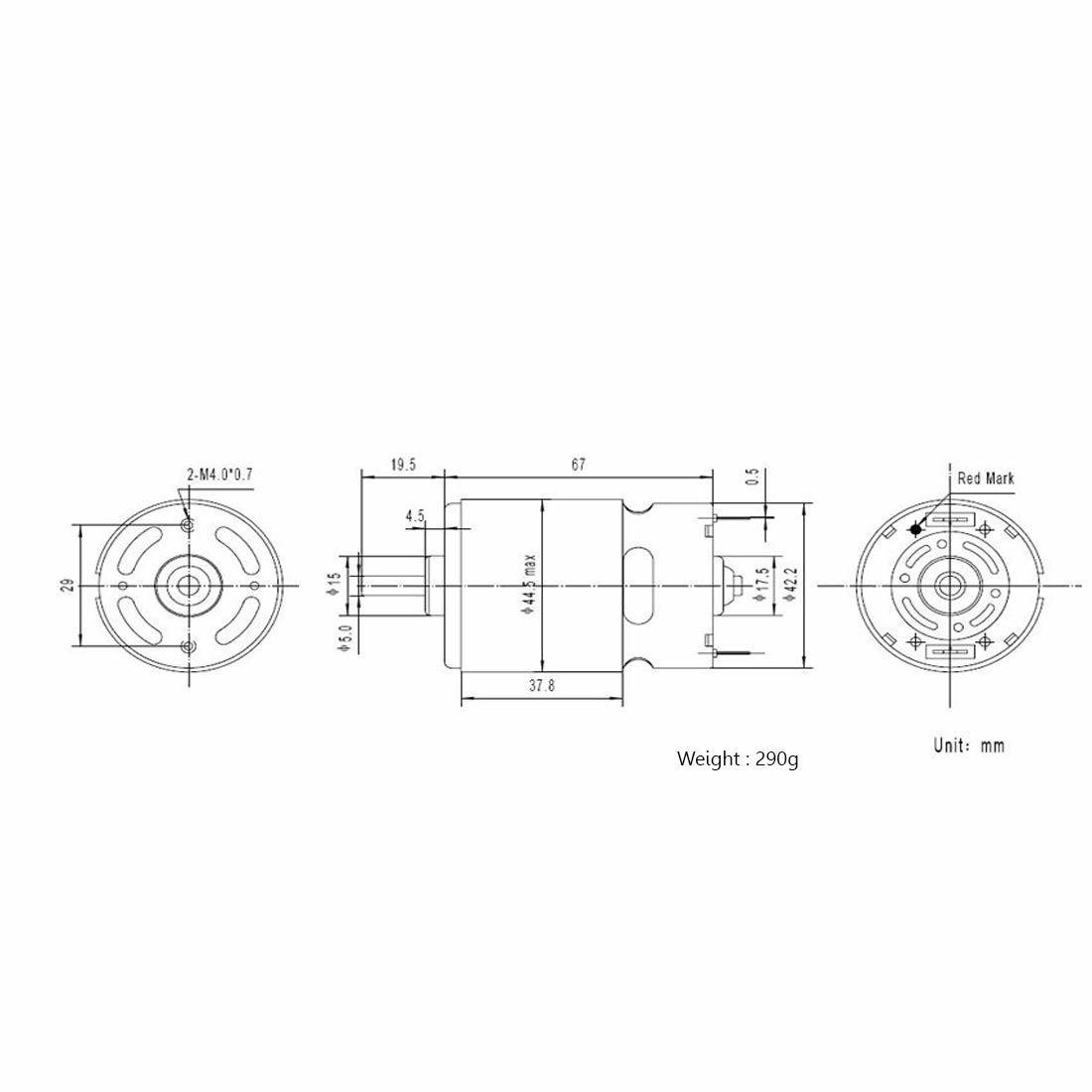 Shunli Custom RS775 High RPM Torque 24V Brushed DC Big Strong MotorFor DIY Project