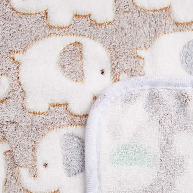 Machine Washable Warm Paw Print Pet Throw Fluffy Soft Flannel Cat Dog Pet Supplier Warm Coral Fleece Blanket
