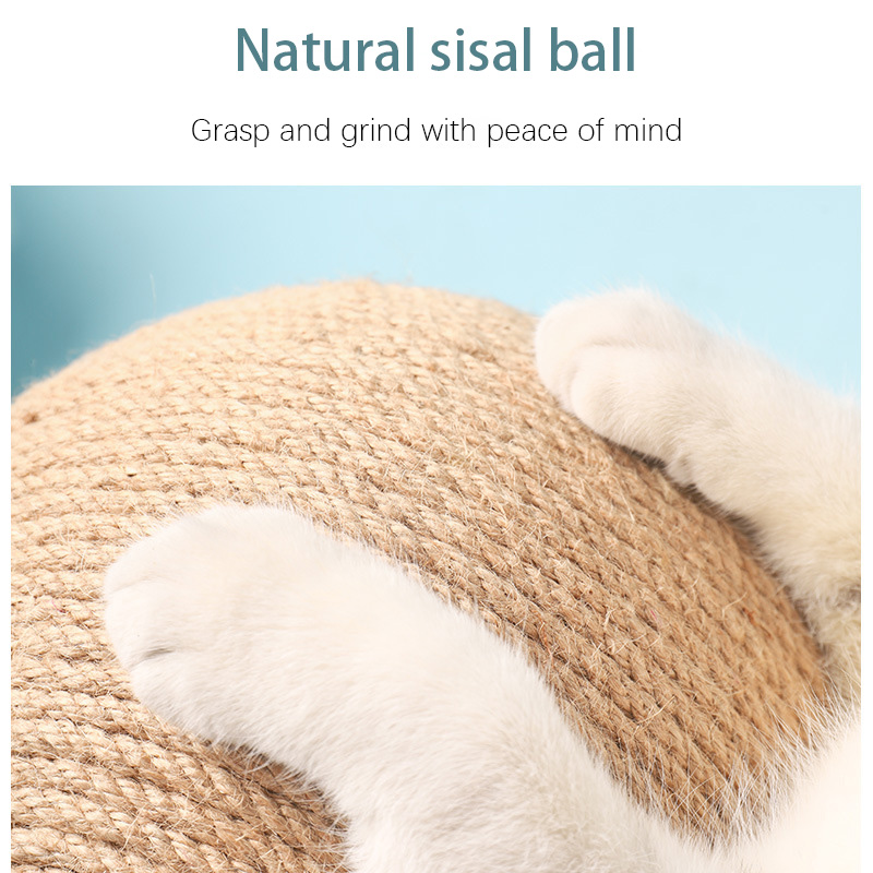 Vertical Wooden Cat Scratch Toy Carrying Naturally Sisal Ball Mill Claws Durable Creative V &amp;L Shaped cat Climbing Frame