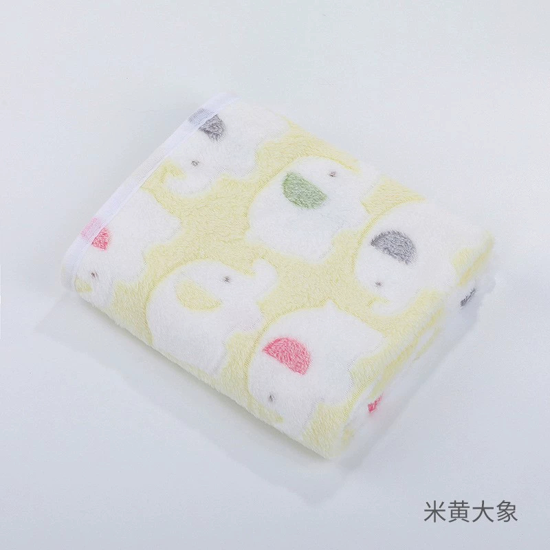 Machine Washable Warm Paw Print Pet Throw Fluffy Soft Flannel Cat Dog Pet Supplier Warm Coral Fleece Blanket