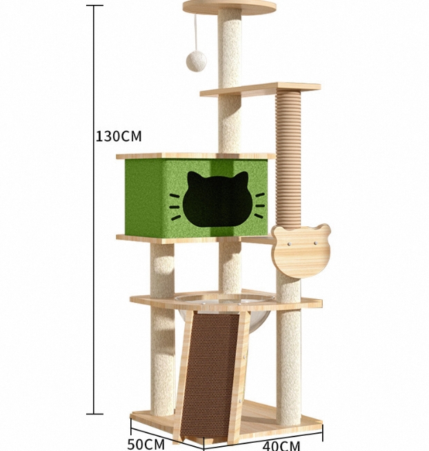 New Style Plush Cat Tree Tower Furniture Indoor Kitty Pet Play House with Scratching Post for Cats and Kittens