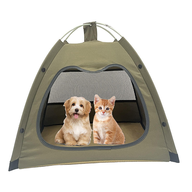 PRODIGY PF002 Small Medium Folding Pet Teepee Tent Outdoor Travel Tent Pet Fence Portable Pop up Pet Crate Dog or Cat Show Tent