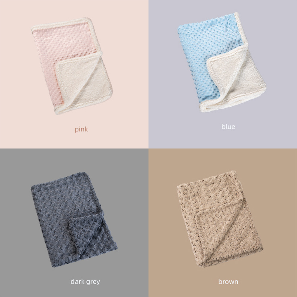 Double-Sided Velvet Soft Fluffy Pet Blanket Washable Foldable Cozy Warm Throws For Dogs And Cats