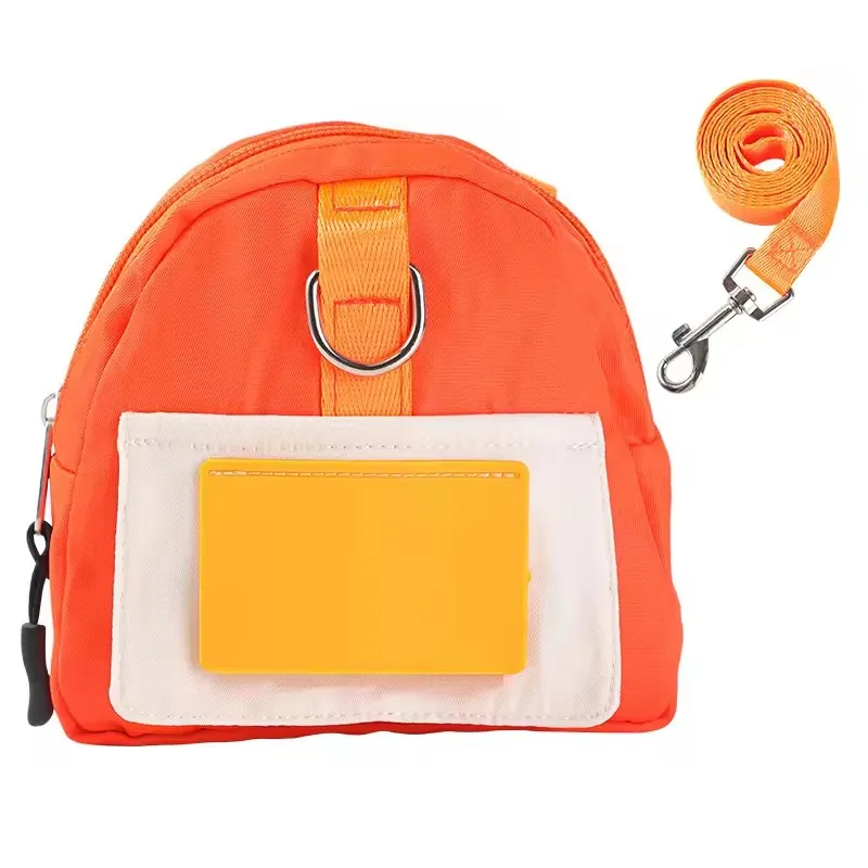 High Quality Outdoor Travel Cartoon Cute Adjustable Cat Dog Harness Backpack Custom Logo Pet Backpack Harness