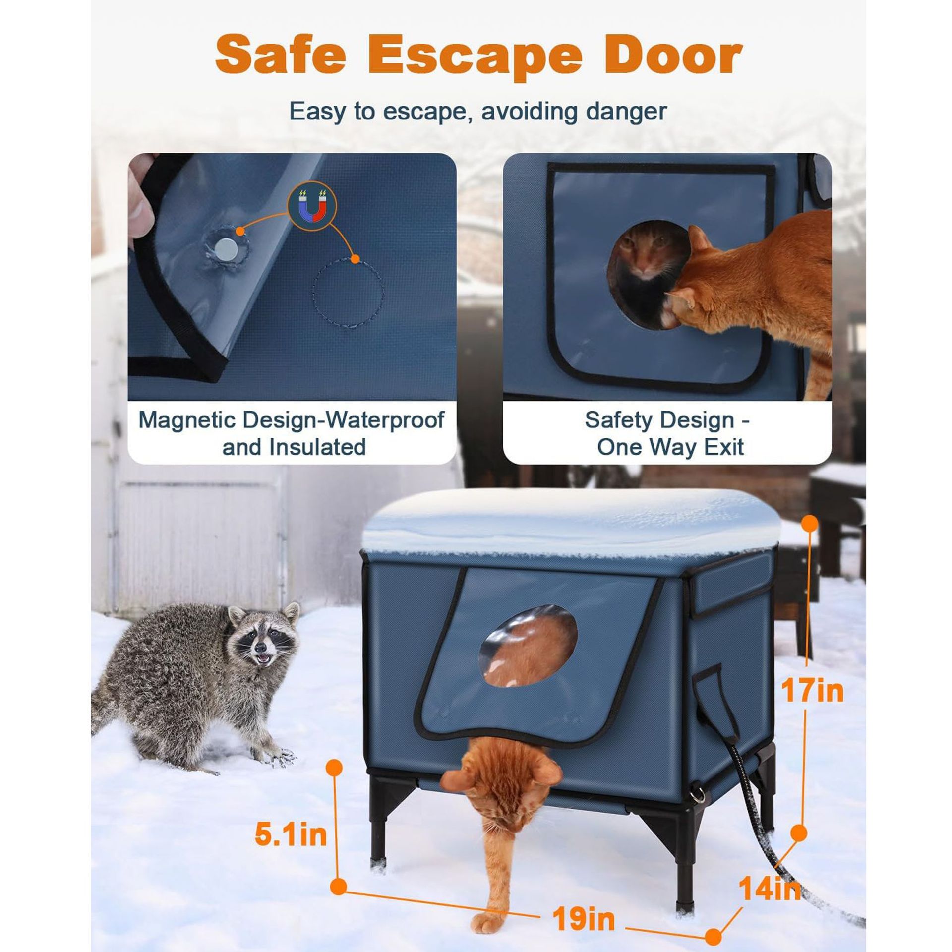 Hot Cloth Material Cat Nest Cottage Outdoor Heating Insulation Waterproof Foldable Cat Cage Pet Fence Tent All Seasons