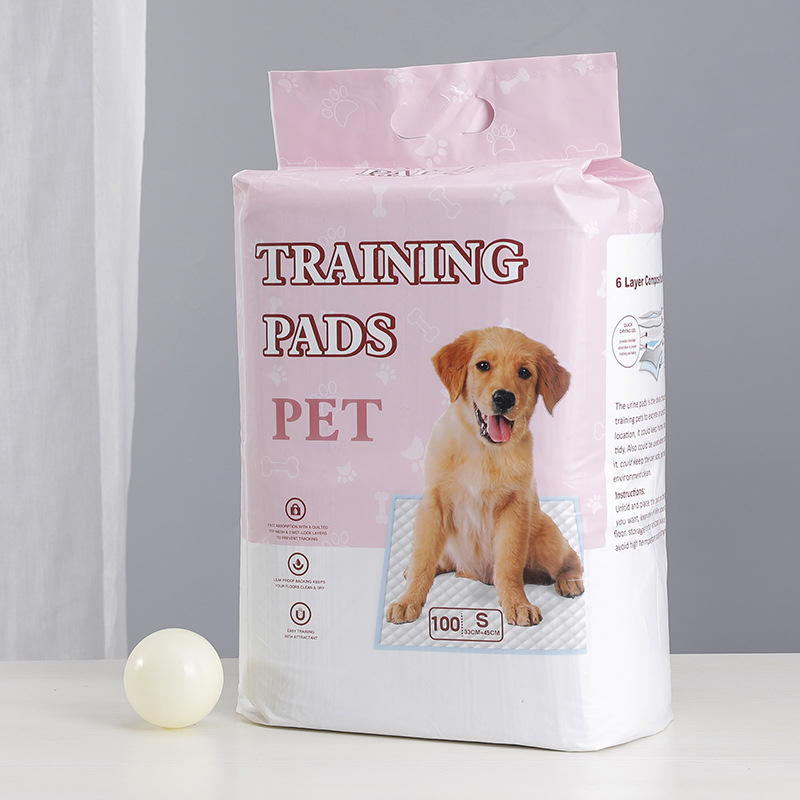 2025 Wholesale White Pink Blue Dog Pads Puppy Training Toilet Disposable Puppy Pads