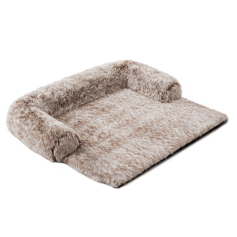New Designed Pet Dog Sofa Bed With Blanket Luxury Washable Removable Cover Fluffy Pet Dog Bed Cat Sofa Seat Dog Car Seat