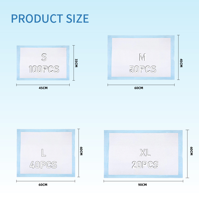 Super Absorbent Dog Training Pads Leak Proof 5 Layer Puppy Pee Pads Odor Control Quick Dry Disposable Pet Potty Mats Wholesale