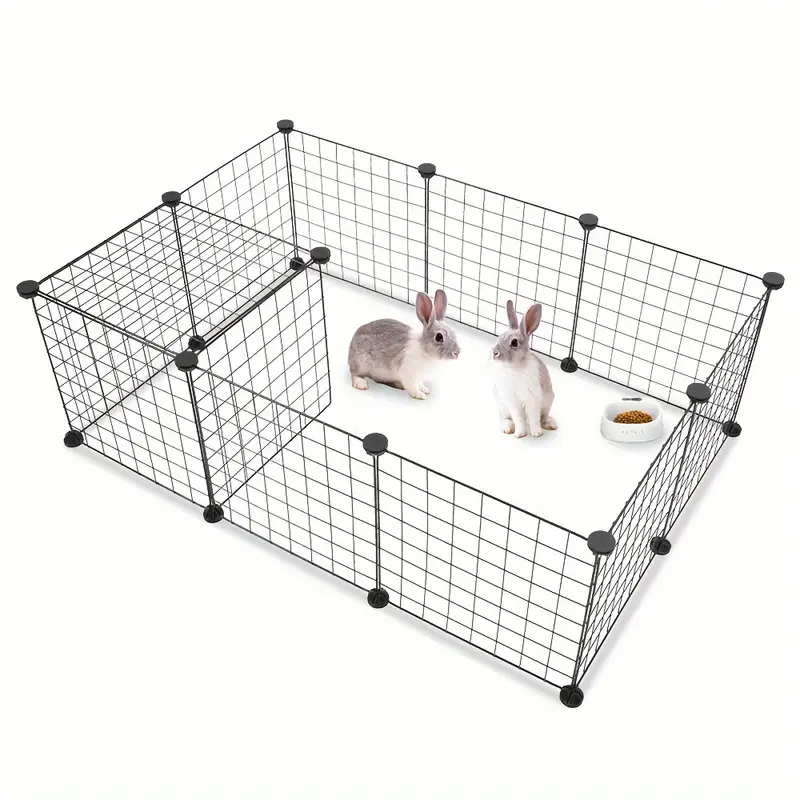 Guinea Pig Cage &amp; Hamster Playpen Enclosure Foldable Luxury Classic DIY Layout with Stainless Steel Customizable