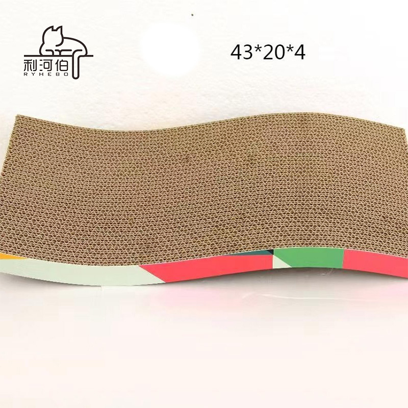 Wholesale Customized Luxury Modern Cat Scratching Board Luxury Style Paper Cat Scratching Post Eco-Friendly Carton Packing