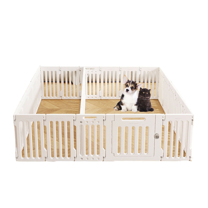 70cm Indoor Pet Playpen with Door Partition Plastic Cat Fence for Play Game Park for Baby and Small Animals