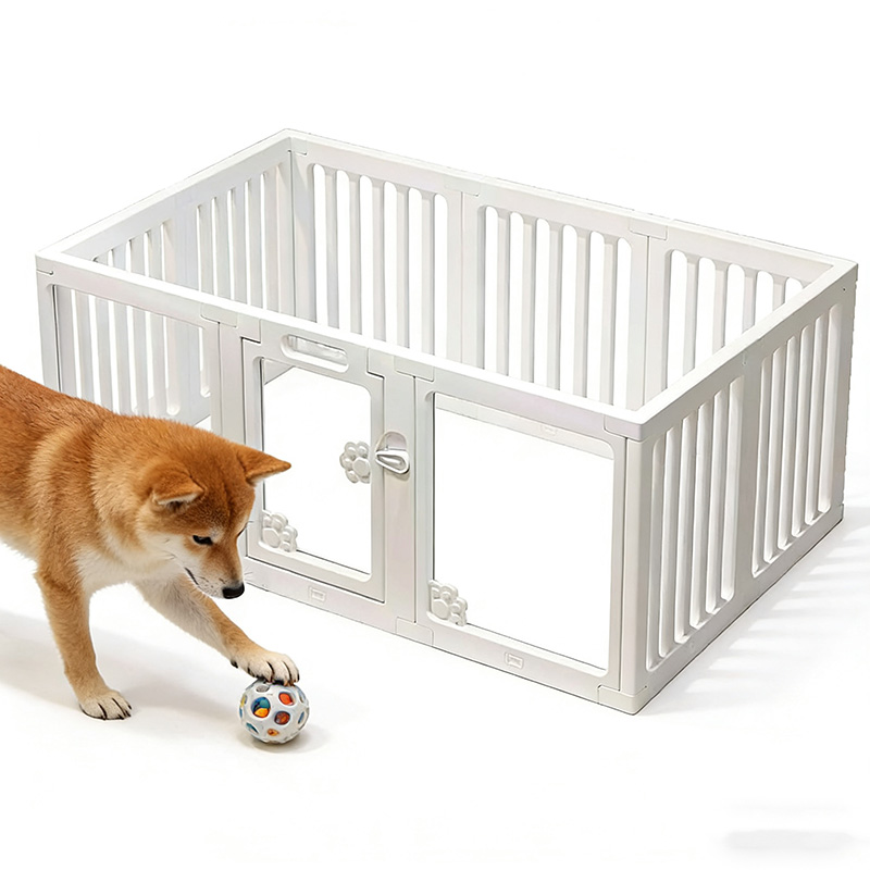 Superior Quality Modern Plastic Dog Playpen Easy Assemble Foldable Kennel Enclosure Easy Clean Feature for Small/Medium Puppies