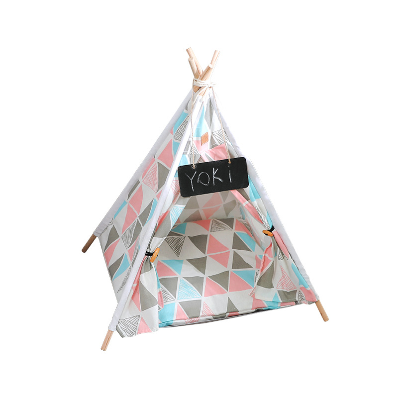 Wholesale Factory Outdoor Camping China Pop Up Portable Pet Dog Cat Teepee Bed Tent For Dogs