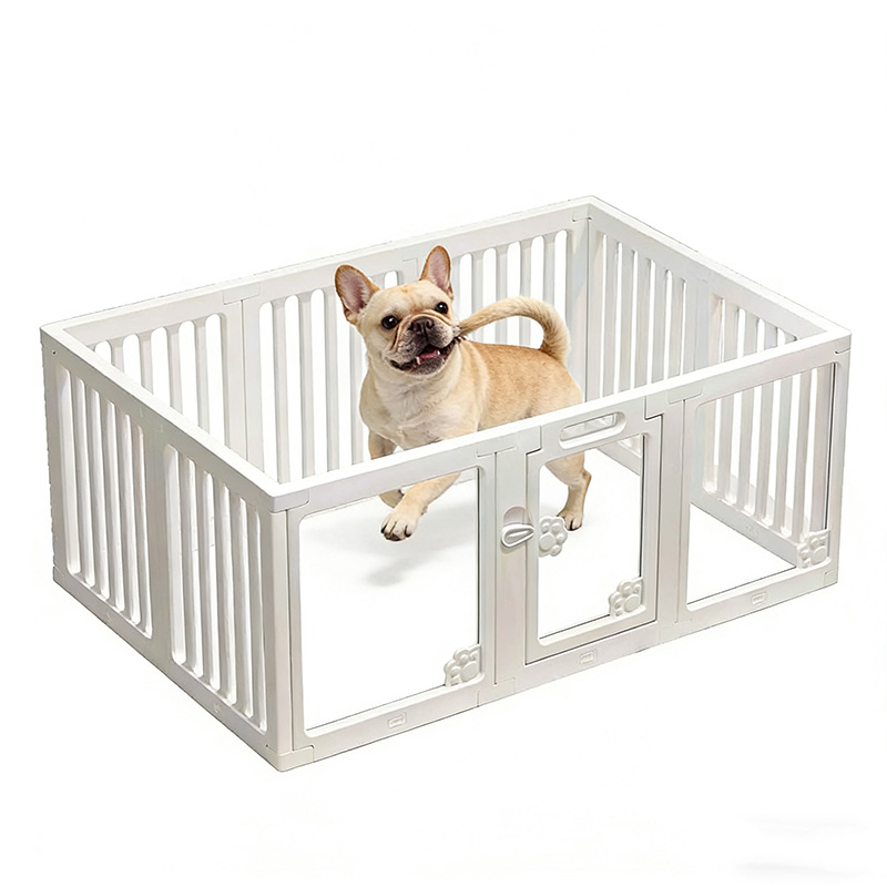 Superior Quality Modern Plastic Dog Playpen Easy Assemble Foldable Kennel Enclosure Easy Clean Feature for Small/Medium Puppies