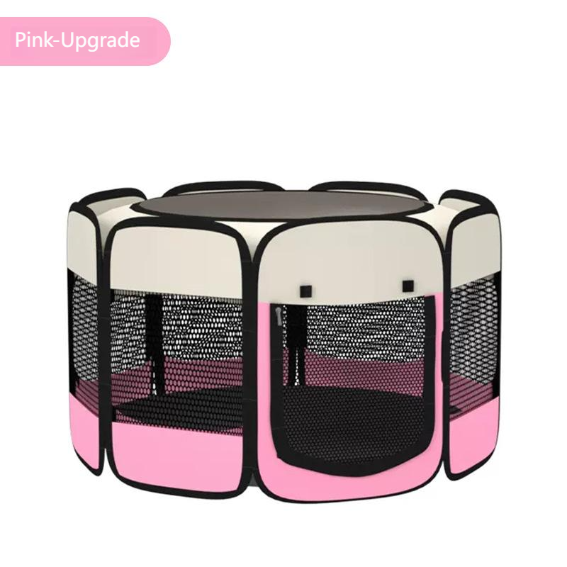Blue and Black Breathable Eco-friendly Dog &amp; Cat Pet Tent Playpen Fence with Plastic Frame for Reptiles Small Animals Indoor Use