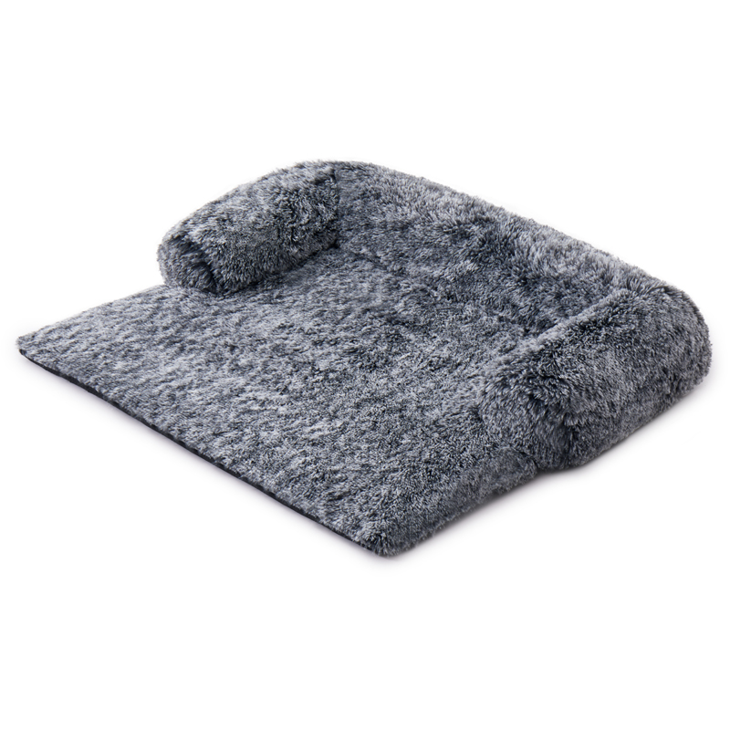 New Designed Pet Dog Sofa Bed With Blanket Luxury Washable Removable Cover Fluffy Pet Dog Bed Cat Sofa Seat Dog Car Seat