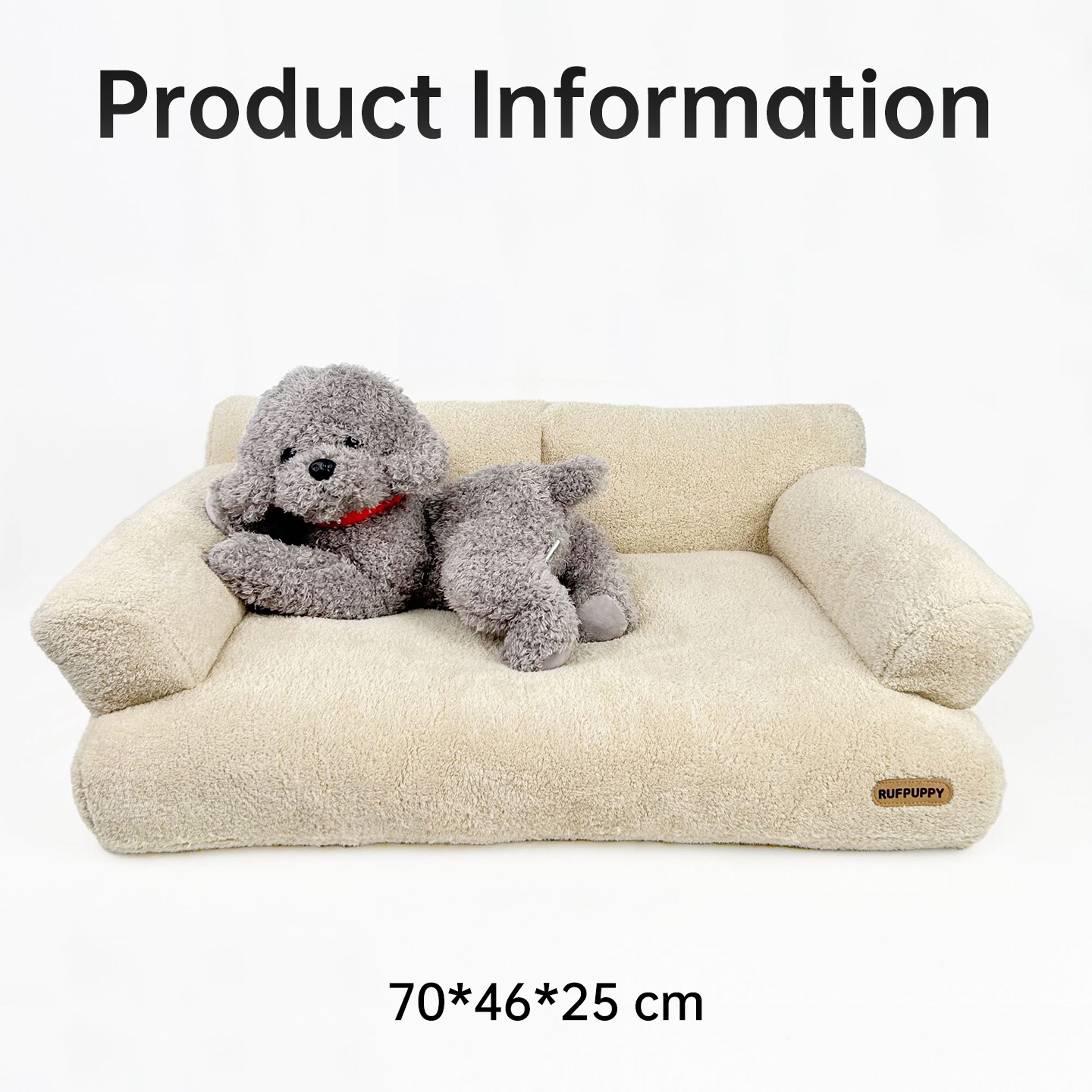Cross-Border Hot-Selling Korean Style Classic Simple Small Dog &amp; Cat House All-Season 100% Polyester Carton Pet Sofa