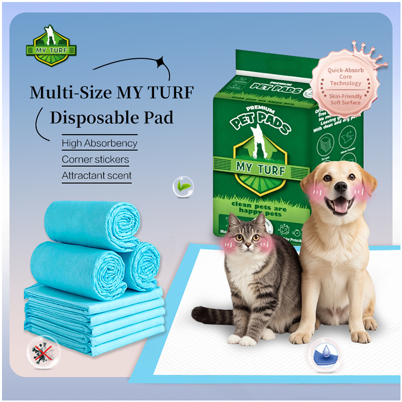 Super Absorbent Biodegradable Pet Training Pads For Dogs And Cats Factory Direct Sale