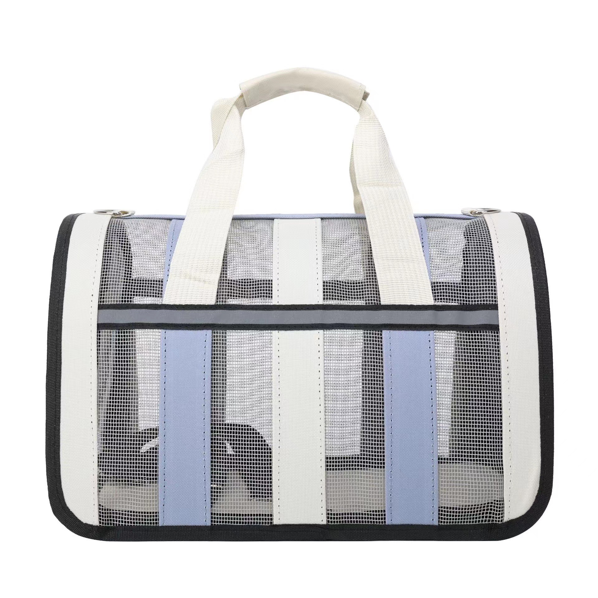 Wholesale Solid Portable Foldable Cat Pet Carrier Backpack Bag Easy Carry Travel Bag Zipper Available Colorful Handbag Designs