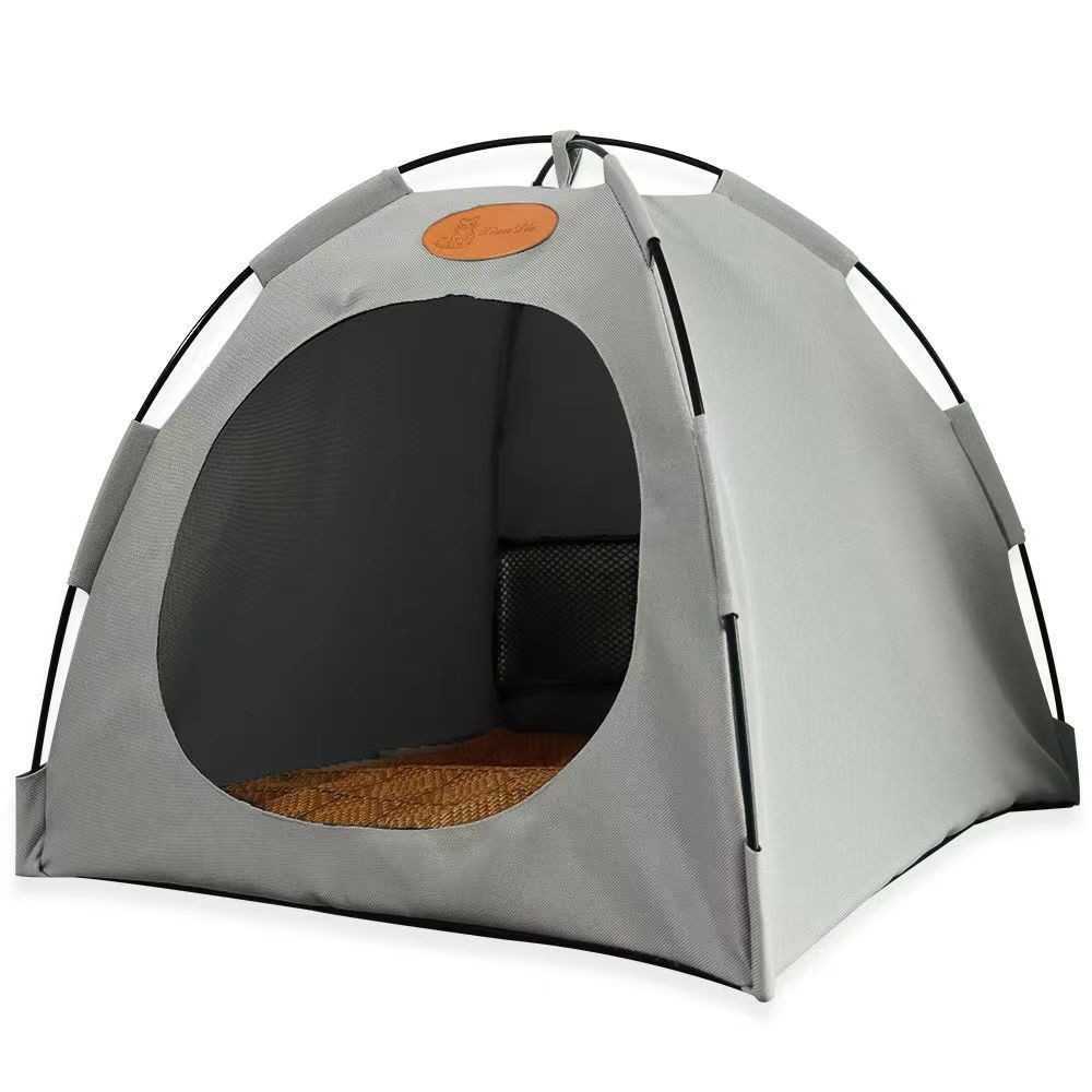 Wholesale Waterproof Breathable Foldable Portable Pop Pet Tent Bed Solid Button Closure Cat Dog House Small Breeds Camping