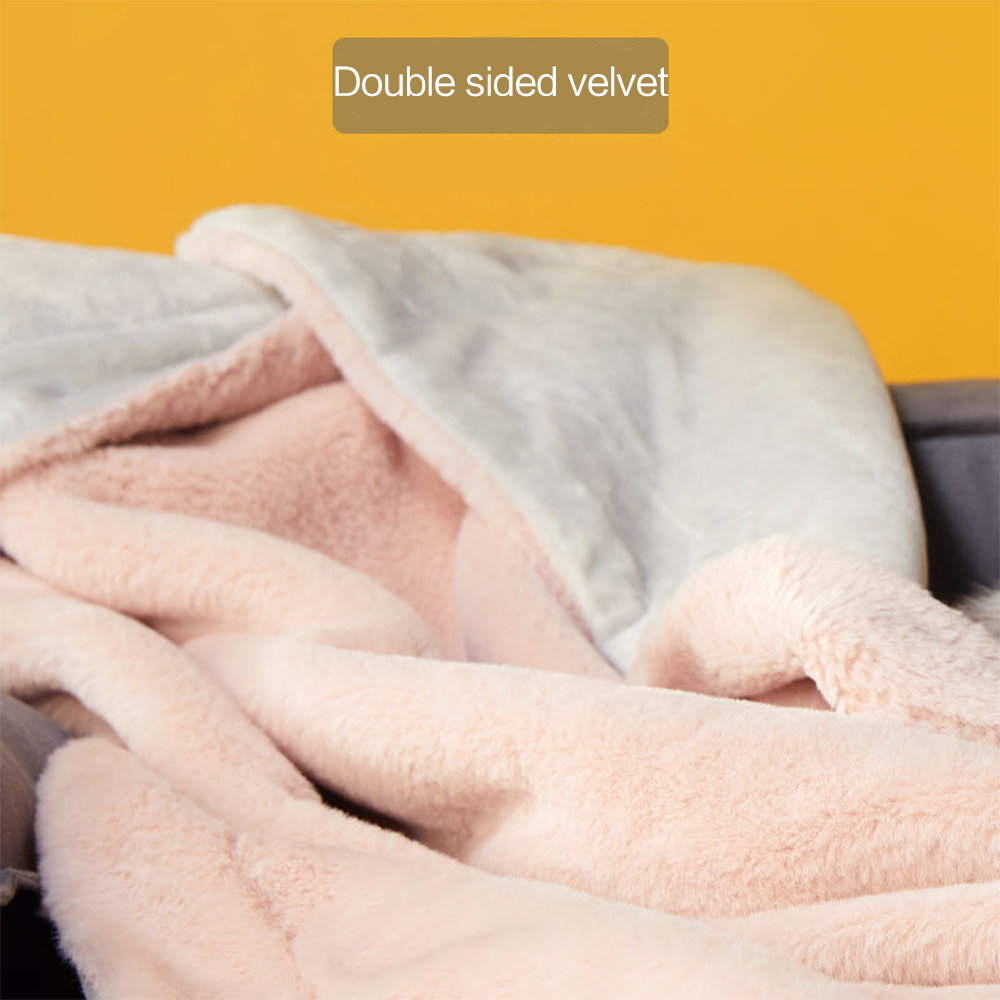 Medium Large Winter Flannel Dog Cat Bed Mat Printed Puppy Sleeping Blankets Bath Towel Soft Warm Faux Fur Pets