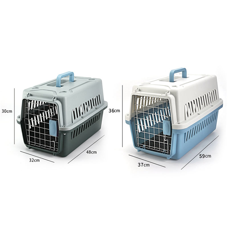 Fast Delivery Airline Approved Portable Plastic Large Air Travel Kennel on Wheels Pet Dog Cat Carrier Crate Cage for Sale