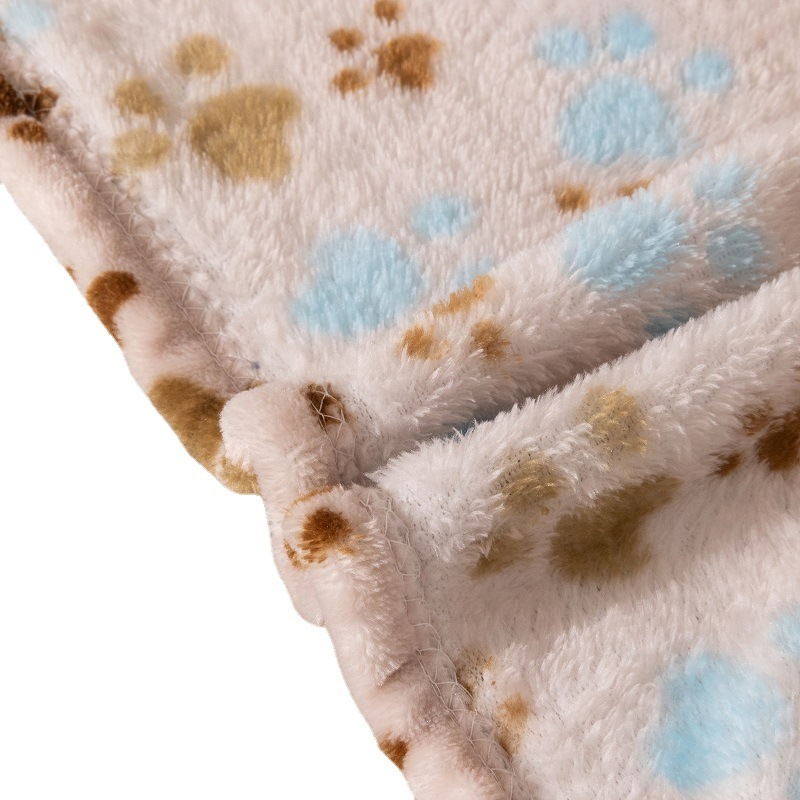 Cross-Border Bestseller Pet Dog Crate Mat Blanket - Warm Double-Sided Thickened Flannel Blanket for All Seasons