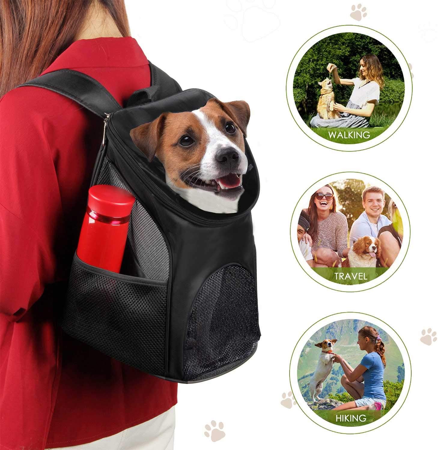 Pet Carrier Bag Dog Carrier Backpack Breathable with Mesh Ventilation for Small Pets/Cats/Puppies