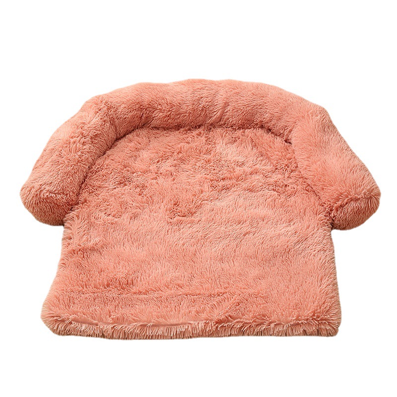 Soft Long Pv Plush Pet Sofa Bed cat Dog Removable and Washable Sleeping Cushion