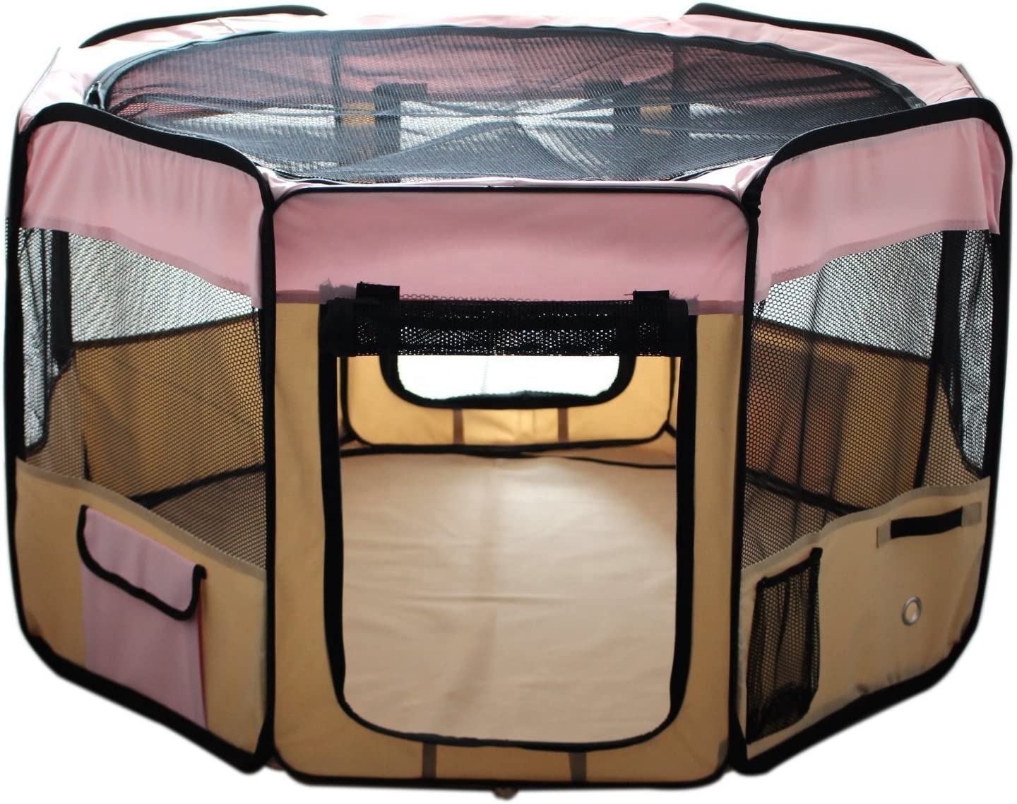 Portable Lightweight Eight-Panel Pet Playpen Strong Fabric Dog Exercise Playpen Pet Gates &amp; Pens