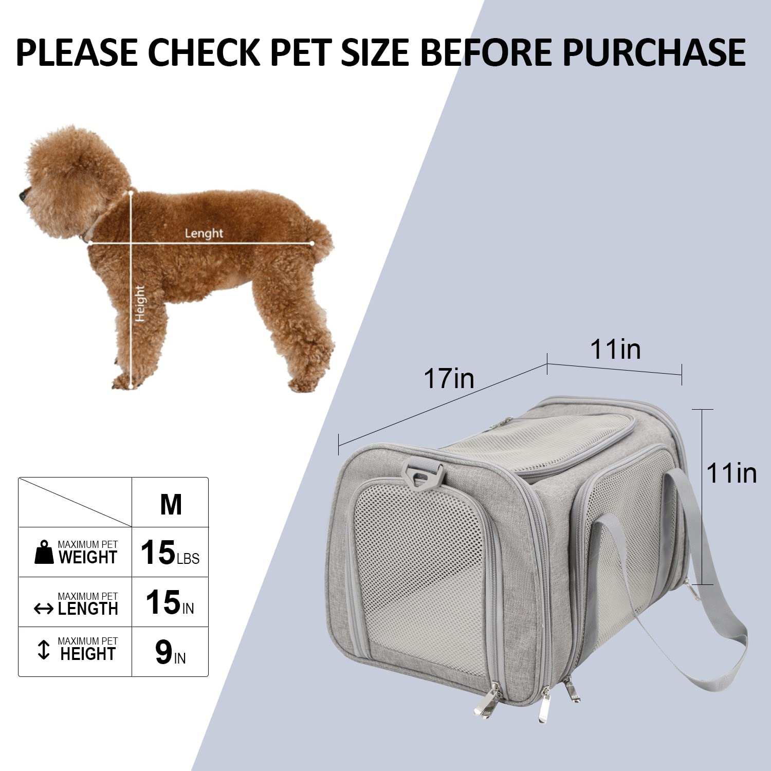 High Quality Durable Expandable Airline Approved Pet Carrier Bag Hot Sale Cat Pet Cage For Travel