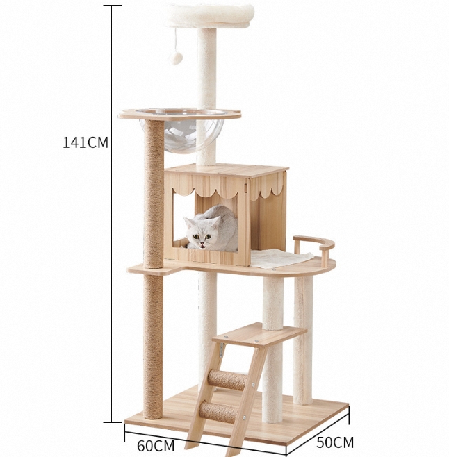 New Style Plush Cat Tree Tower Furniture Indoor Kitty Pet Play House with Scratching Post for Cats and Kittens