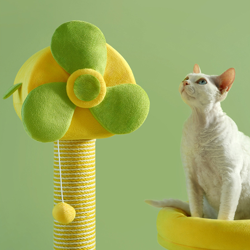Small Summer Integrated Pet Ice Mat Cat Climbing Frame Scratching Board Nest Non-Occupied Cat Shelf and Supplies