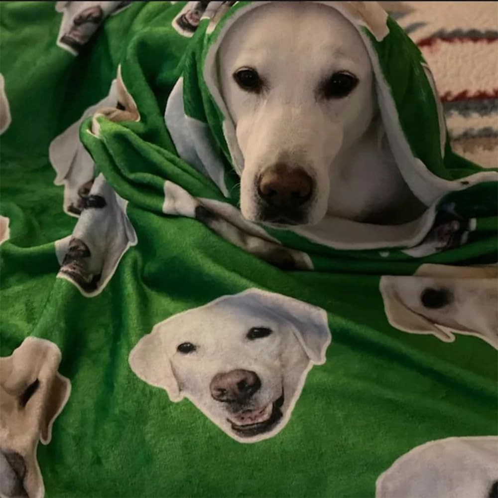 Customized Luxury Pet Blanket &amp; Throws Soft Knitted with Printed Best Friend Photos for Winter